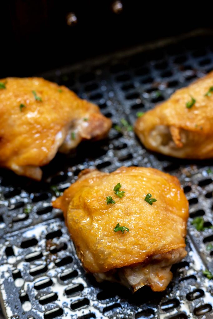 Air Fryer Chicken Thighs - Bone In